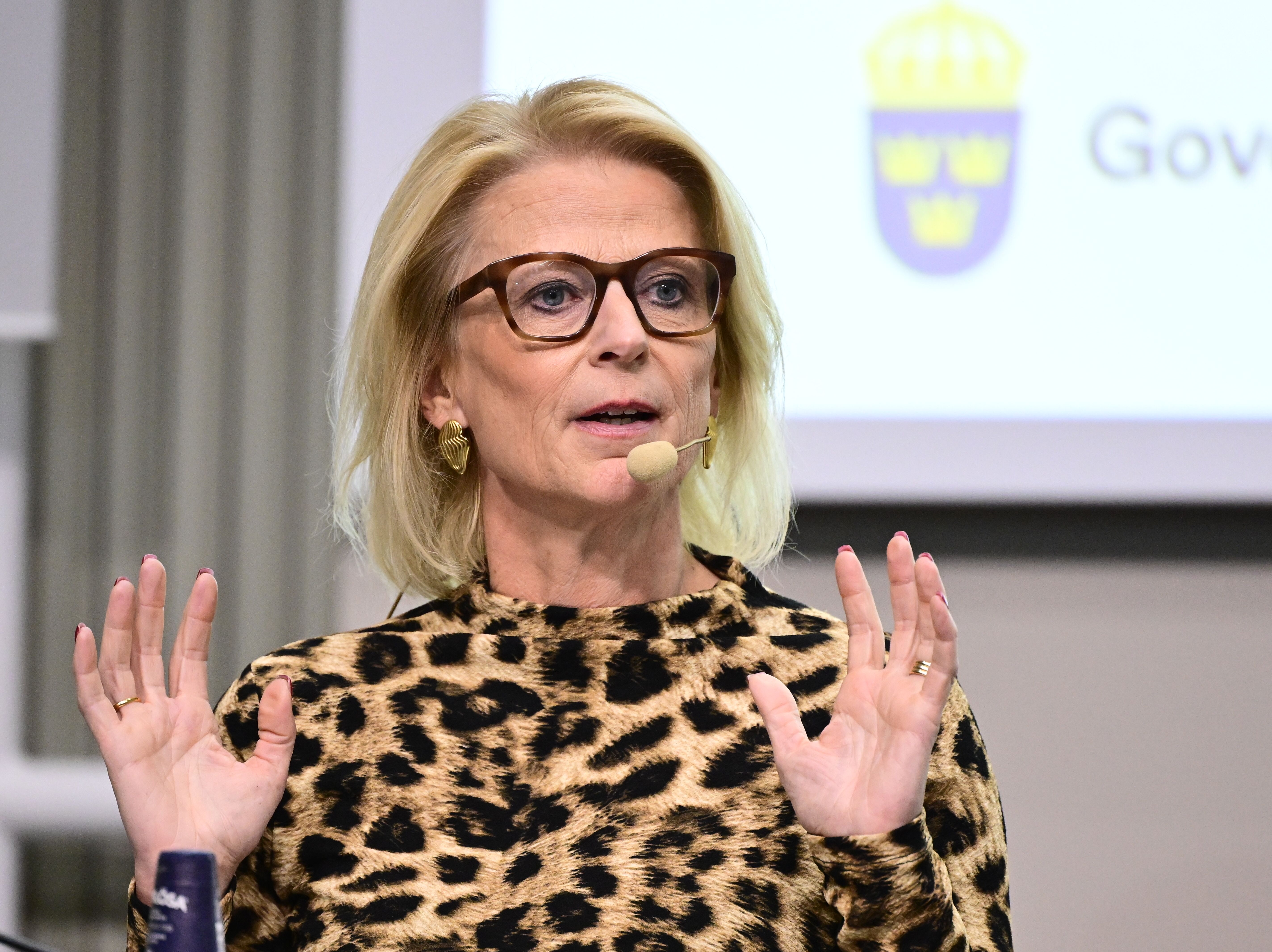 Finansminister Elisabeth Svantesson (M). Arkivbild.