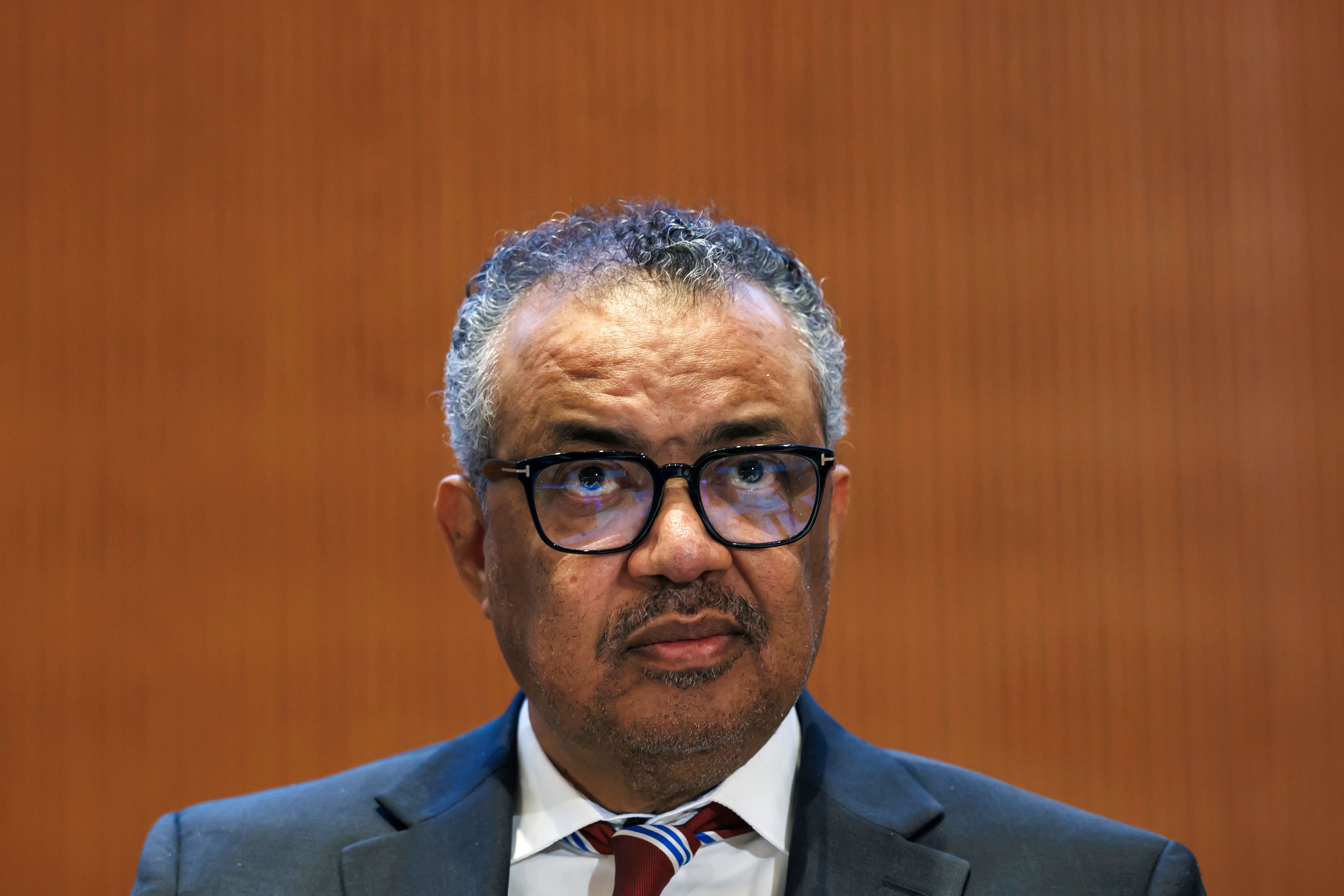 WHO:s generalsekreterare Tedros Adhanom Ghebreyesus. Arkivbild.